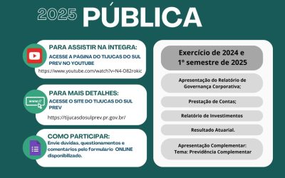 Audiência Pública do Tijucas do Sul Prev apresenta dados do exercício de 2024 e 1º semestre de 2025